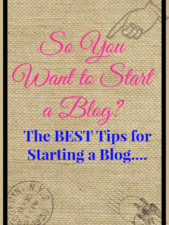 how to start a blog