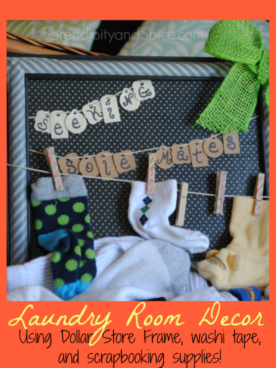 Seeking Sole Mates Laundry Room DIY Decor