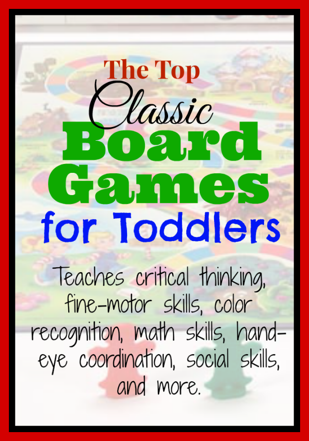 My Favorite Classic Board Games for Toddlers