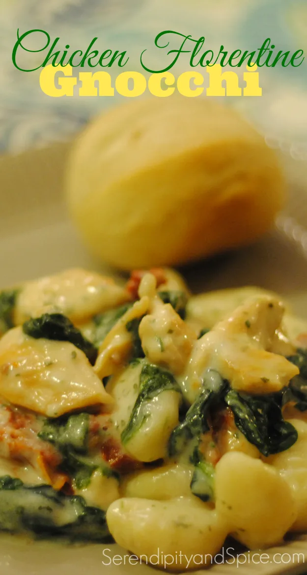chicken florentine gnocchi recipe The BEST Chicken & Gnocchi Recipe This amazing chicken & gnocchi recipe features a creamy alfredo sauce with fresh spinach, roma tomatoes, and whole cloves of garlic.....perfecto!