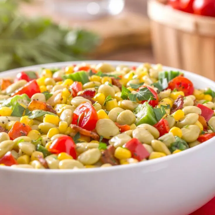 slow cooker Corn Succotash Recipe