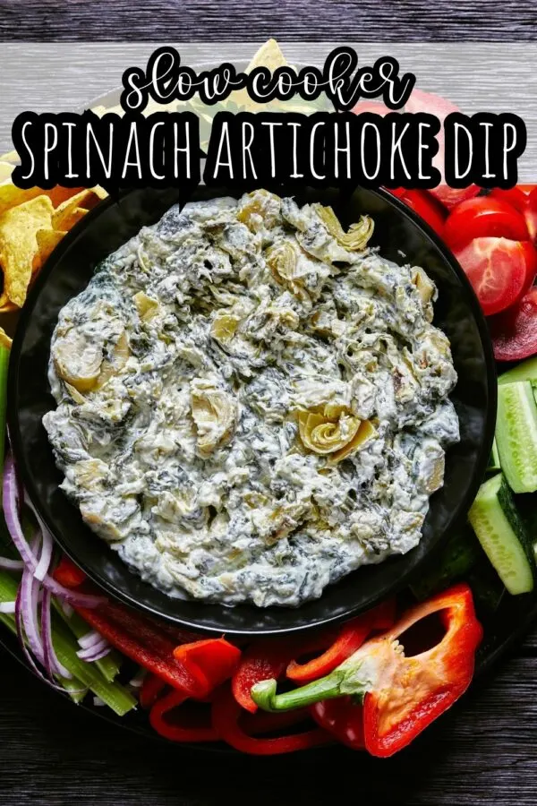 Slow Cooker Spinach Artichoke Dip Recipe