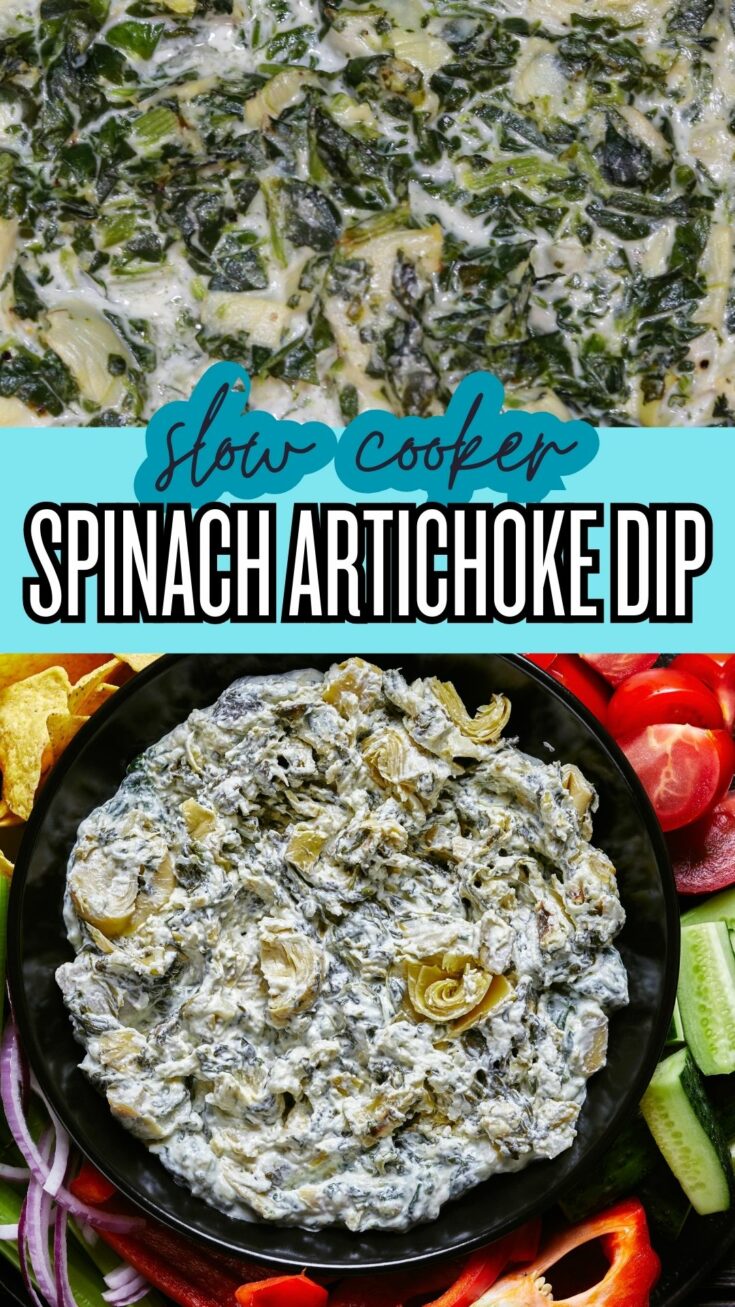 slow cooker spinach artichoke dip recipe 1 AMAZING Slow Cooker Spinach Artichoke Dip This Slow Cooker Spinach Artichoke Dip Recipe is the perfect solution for your next gathering or game day party. With creamy, cheesy goodness combined with nutritious spinach and artichokes, this dip is sure to be a hit with your guests.