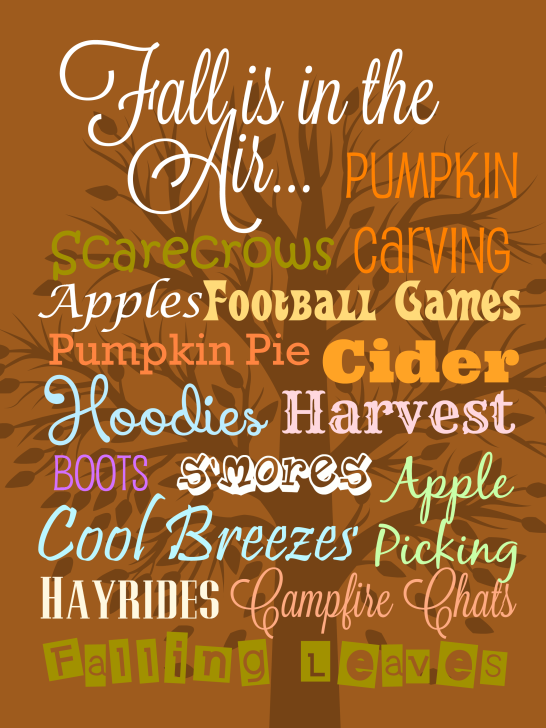 Free Fall Printable
