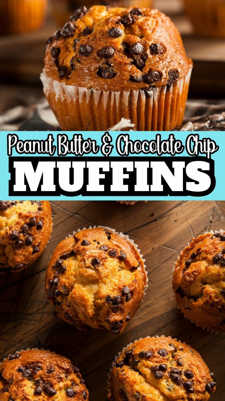 Peanut Butter Muffins with Chocolate Chips 1 The BEST Chocolate Peanut Butter Muffins Explore our delectable Peanut Butter Muffins with Chocolate Chips recipe, perfect for every occasion! These moist, protein-packed muffins are brimming with the mouthwatering combination of creamy peanut butter and crunchy chocolate chips. Ideal for breakfast, snack time, or dessert, they're easy to make and a delight to taste. Save this pin for a step-by-step guide on creating your homemade batch of this irresistible sweet treat. #PeanutButterMuffins #ChocolateChips #EasyRecipes #Baking #HomemadeTreats
