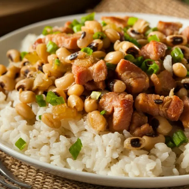 Instant Pot Hoppin John Black Eyed Peas recipe