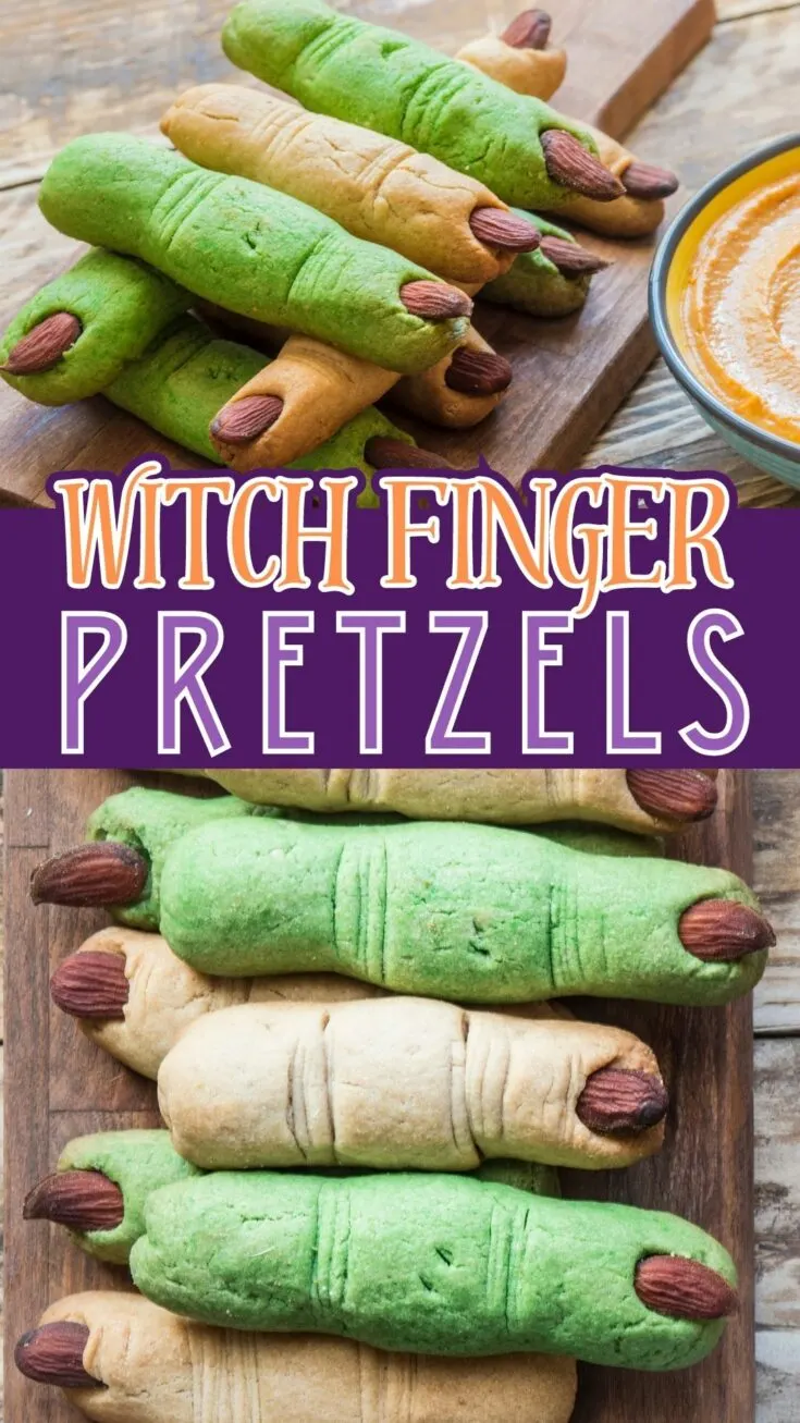 witch finger pretzels 1 Spooky Witch Finger Pretzels for Halloween 🎃 Dive into Halloween with these Spooky Witch Finger Pretzels! Soft, chewy pretzels with almond 'nails' are the perfect mix of fun and flavor. A must-try recipe for all your haunted gatherings. 👻🥨