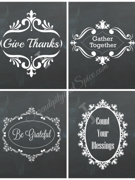 Free Thanksgiving Printables