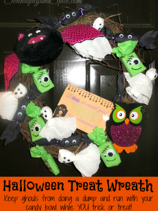 Halloween Treat Wreath Tutorial