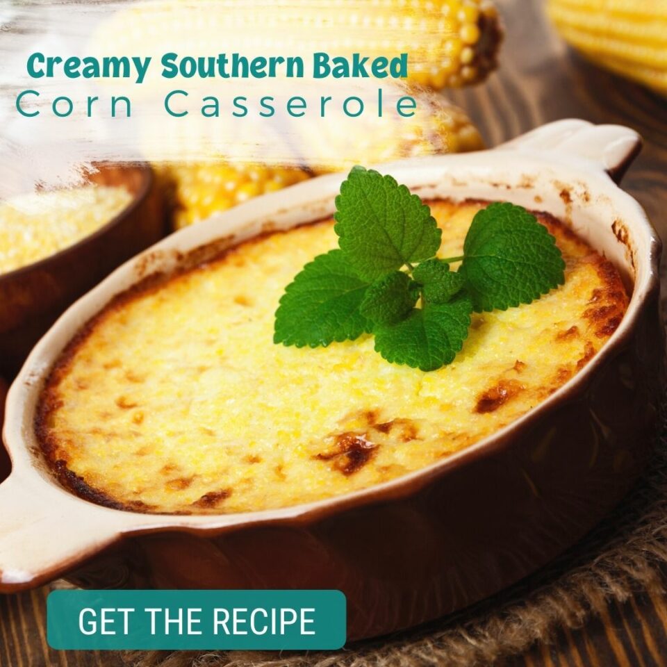 Cheesy Corn Casserole Recipe A Southern Baked Creamy Corn Casserole Recipe Serendipity And Spice