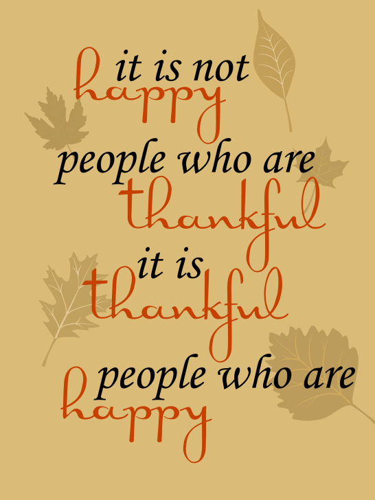 Free Thankful Printable