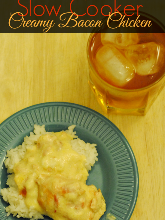 Slow Cooker Recipe Creamy Chicken with Bacon