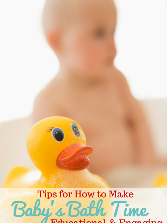 Making bath time for baby more engaging