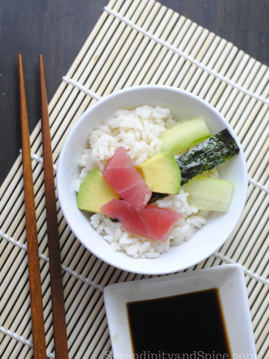 Sushi Bowls- the easy way to make sushi at home