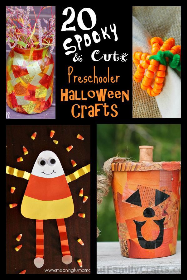 20 Cute & Spooky Halloween Crafts for Preschoolers