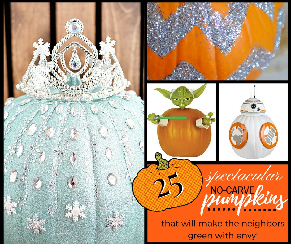 No Carve Pumpkin Decorating Ideas