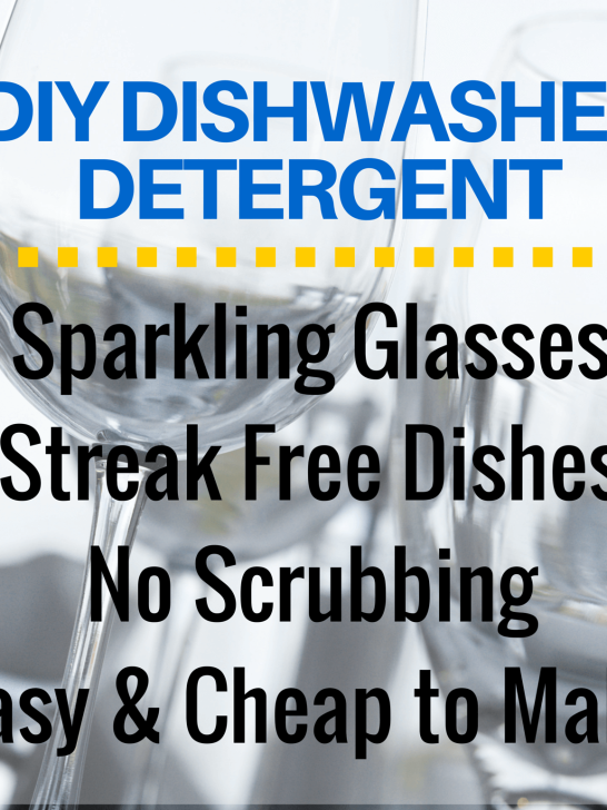 DIY All Natural Dishwasher Detergent