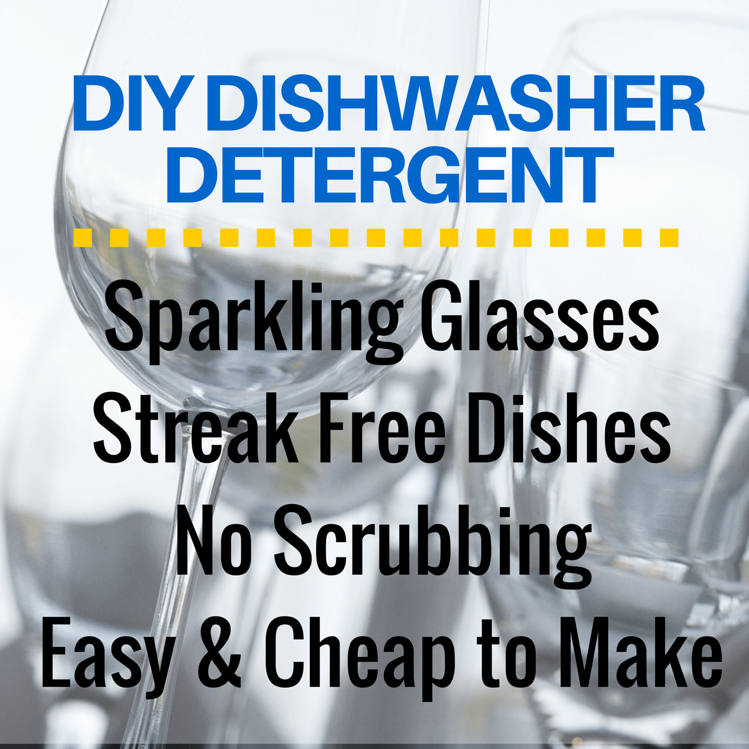 DIY All Natural Dishwasher Detergent