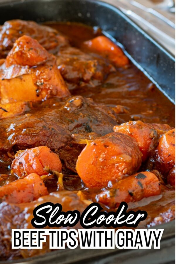 Slow Cooker Beef tips with gravy recipe