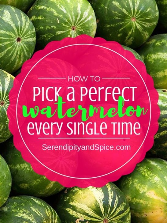 How to Pick a Watermelon