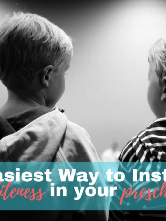 Teaching Your Preschooler Manners