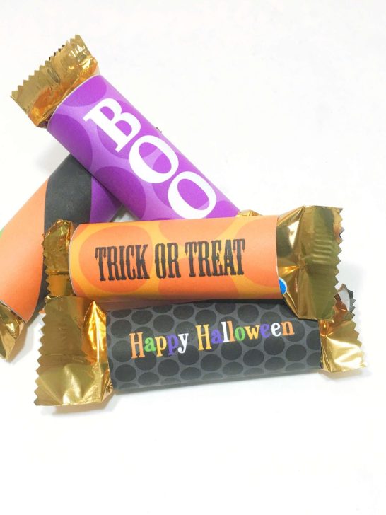 Free Printable Halloween Candy Wrap