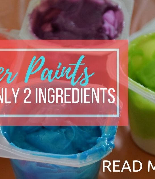 DIY Edible Finger Paints