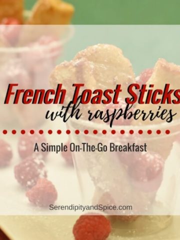 French Toast Sticks with Raspberries