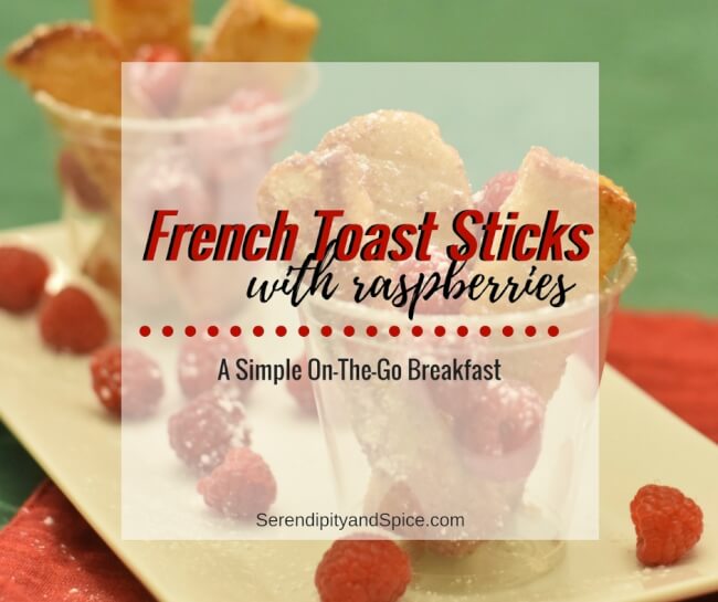 French Toast Sticks with Raspberries