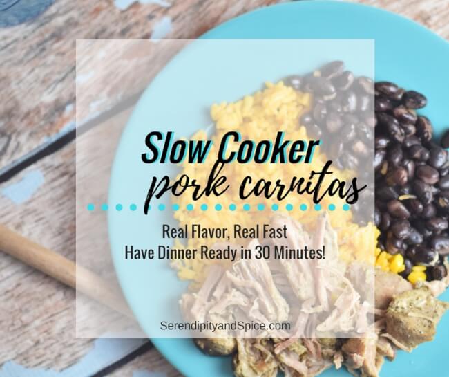 Slow Cooker Pork Carnitas #RealFlavorRealFast AD #IC