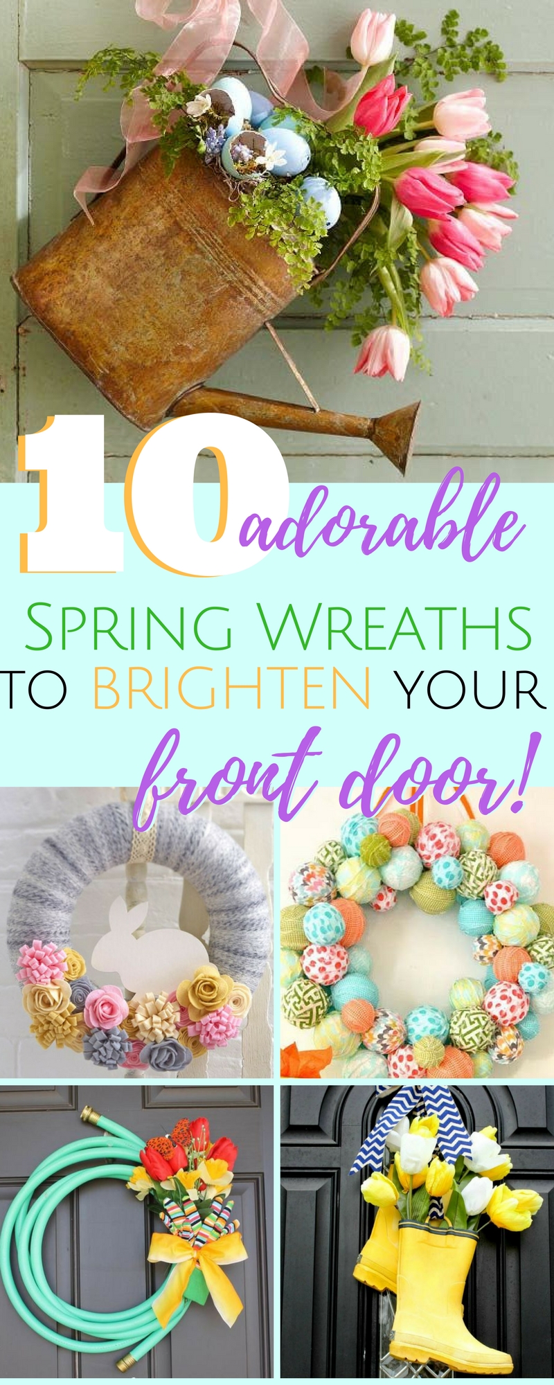 DIY Unique Spring Wreaths – Serendipity and Spice