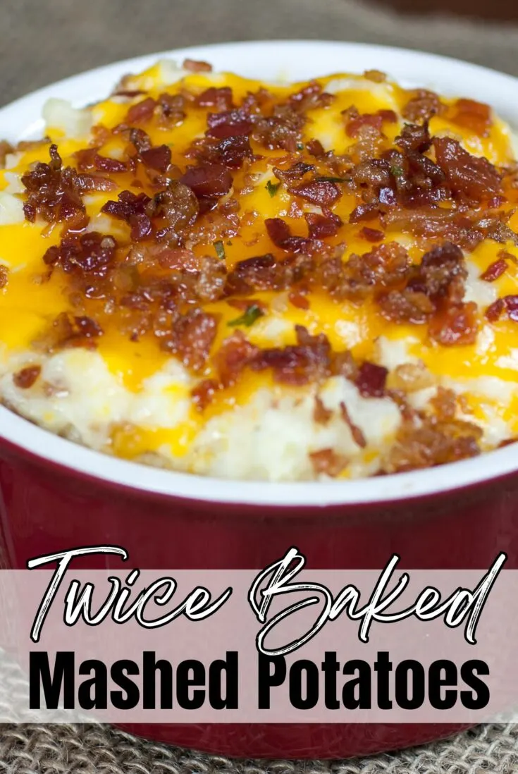 twice baked mashed potatoes recipe Twice Baked Mashed Potatoes Recipe This delicious and easy twice baked mashed potatoes recipe is packed full of flavor and a family favorite! Twice Baked mashed potatoes are loaded with cheese and bacon!