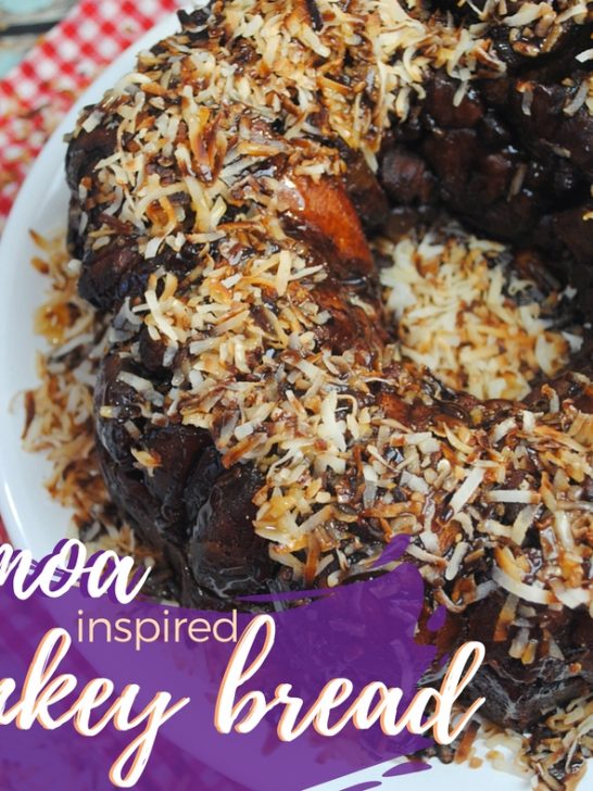 Samoa Monkey Bread Recipe – Chocolate Caramel Coconut Dessert