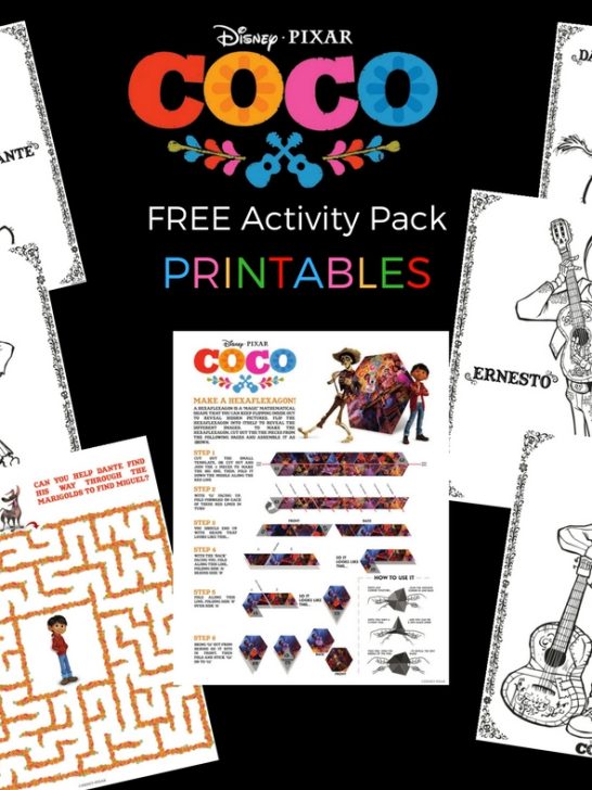 Free Disney's Coco Printable Activity Pack