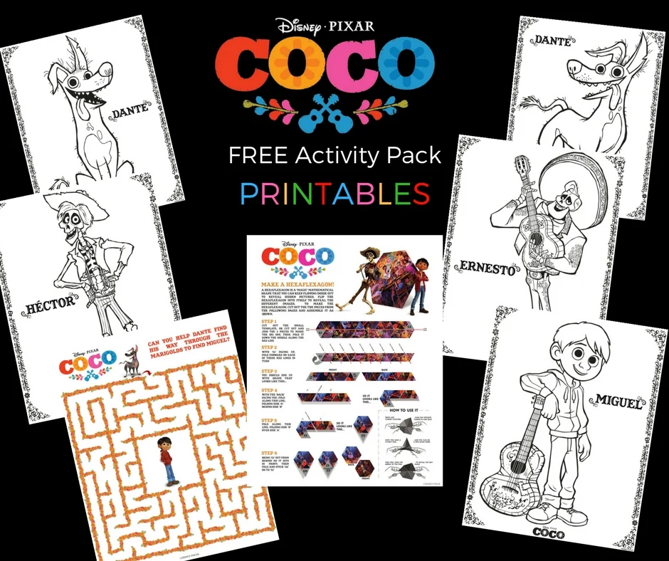 Free Disney's Coco Printable Activity Pack