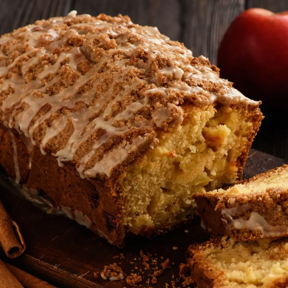 Delicious and simple caramel apple bread recipe.