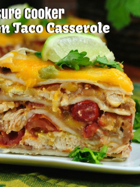 Pressure Cooker Chicken Taco Casserole Recipe
