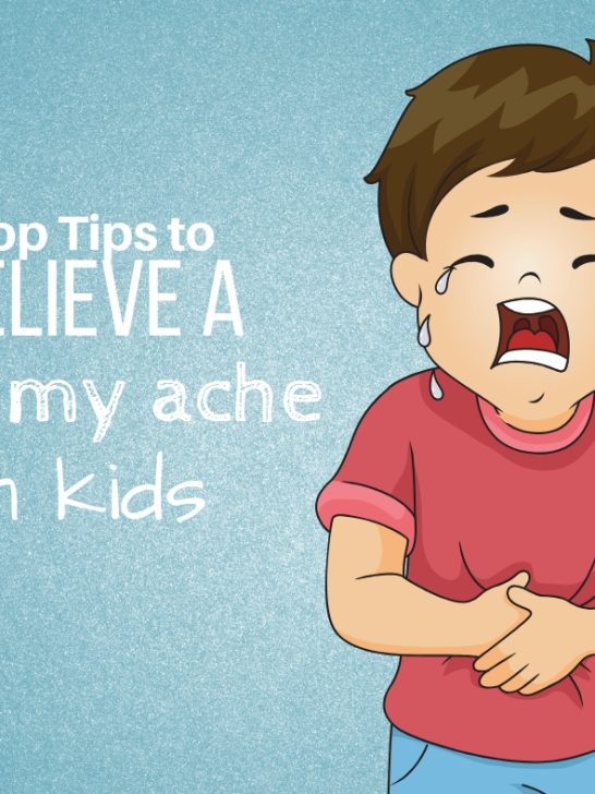 relieve a tummy ache in toddlers