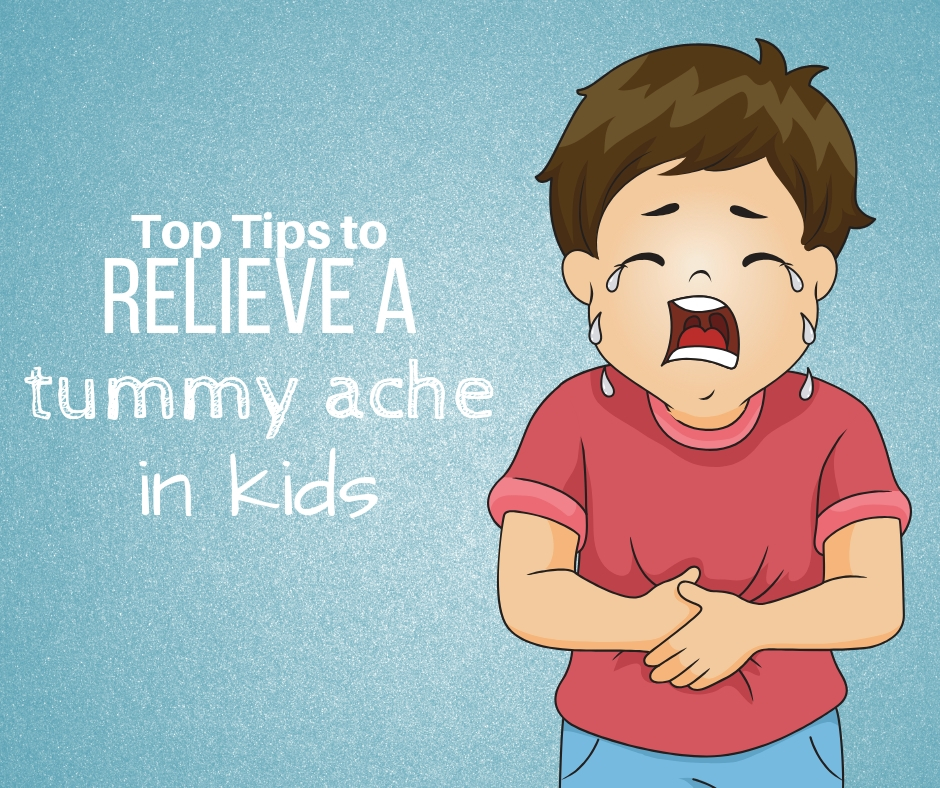 relieve a tummy ache in toddlers