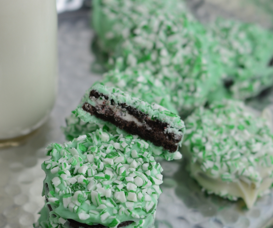 Leprechaun Green Mint Crunch Cookies