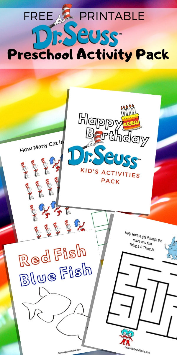 FREE PRINTABLE Activity Pack Dr. Seuss Free Printable Dr. Seuss Preschool Activity Pack This free printable Dr. Seuss Activity Pack for preschoolers is 9 pages full of fun and learning for little ones! Get this free printable Dr. Seuss Activity Pack and...