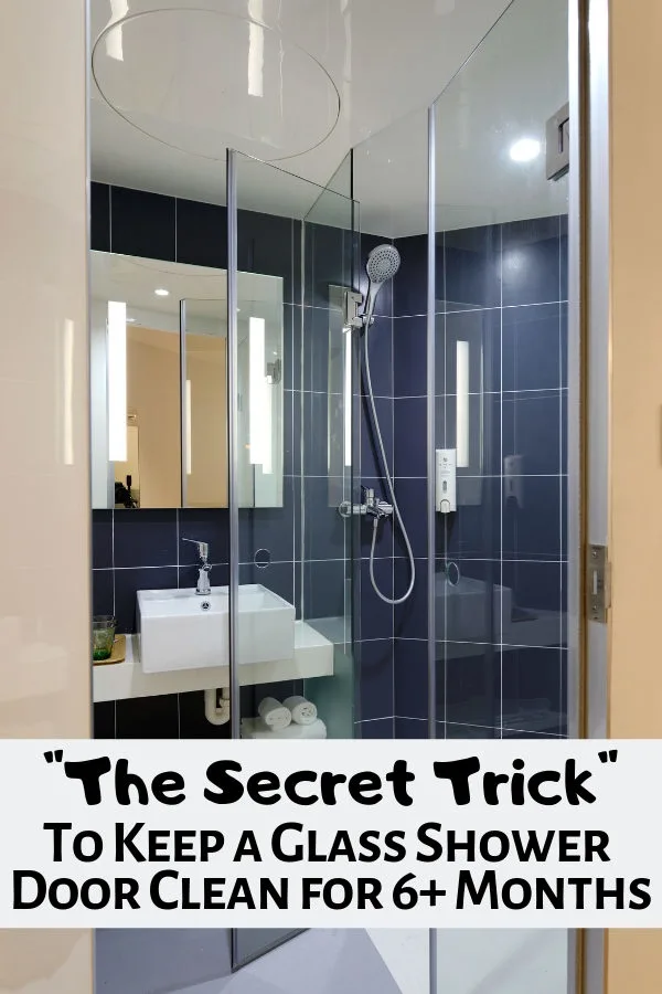 The secret to keeping a glass shower door clean for 6+ Months