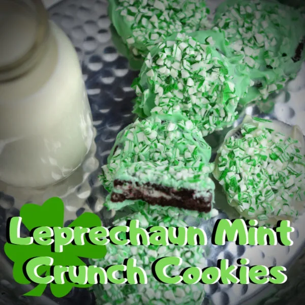 Leprechaun Mint Crunch Cookies Recipe is a semi-homemade cookie that's perfect for St. Patricks Day