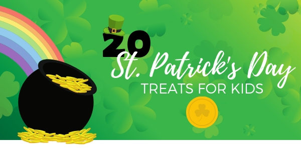 St. Patricks Day Treats St. Patrick's Day Treats for Kids These St. Patrick's Day treats for kids are the perfect snacks to make for your next school party! Perfect and easy for preschoolers!