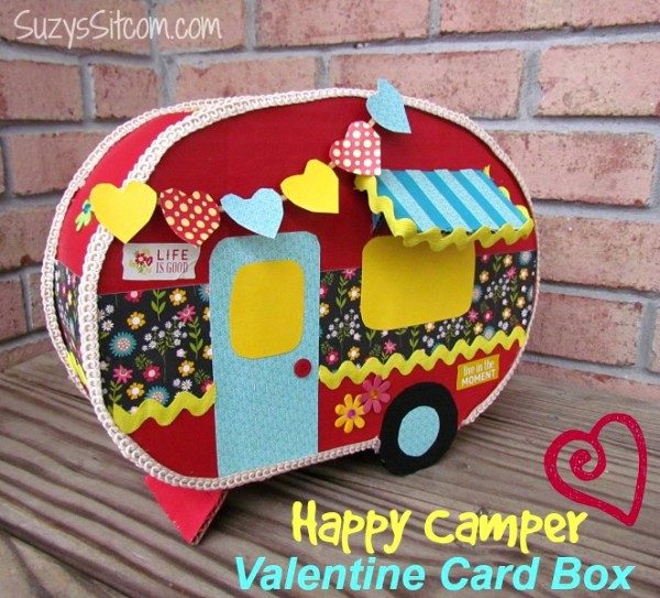 happy camper valentine card box21 600x543 The BEST Valentine Box Ideas These are the most adorable Valentine Boxes to make with the kids! Create these Valentine Boxes to collect Valentine's Day cards in...so much fun for this lovely holiday!