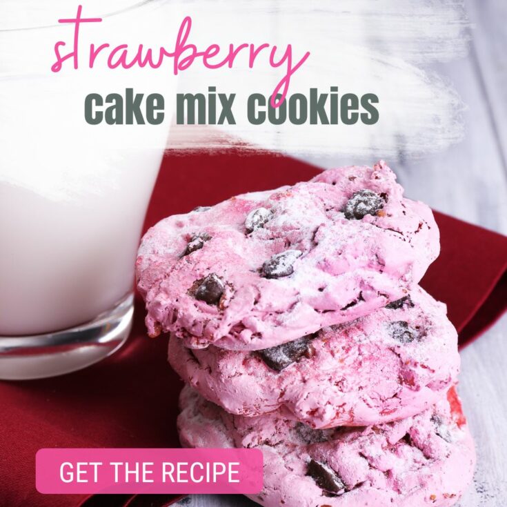 strawberry cake mix cookies recipe