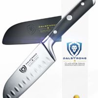 DALSTRONG Santoku Knife - Small - Gladiator Series - German HC Steel - 5" - Sheath