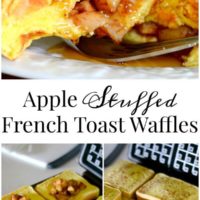 Apple Stuffed French Toast Waffles