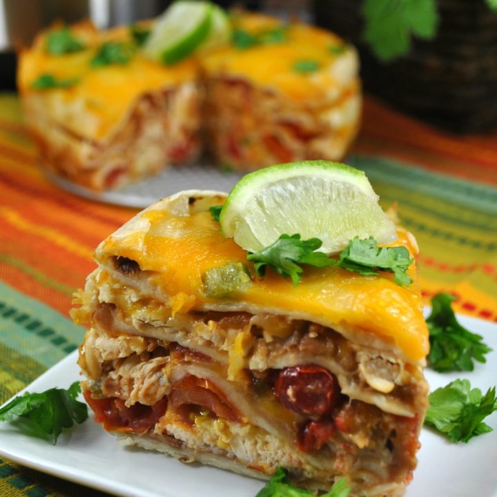 Pressure Cooker Chicken Taco Casserole