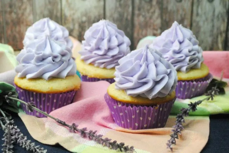 Luscious Lavender Cupcakes